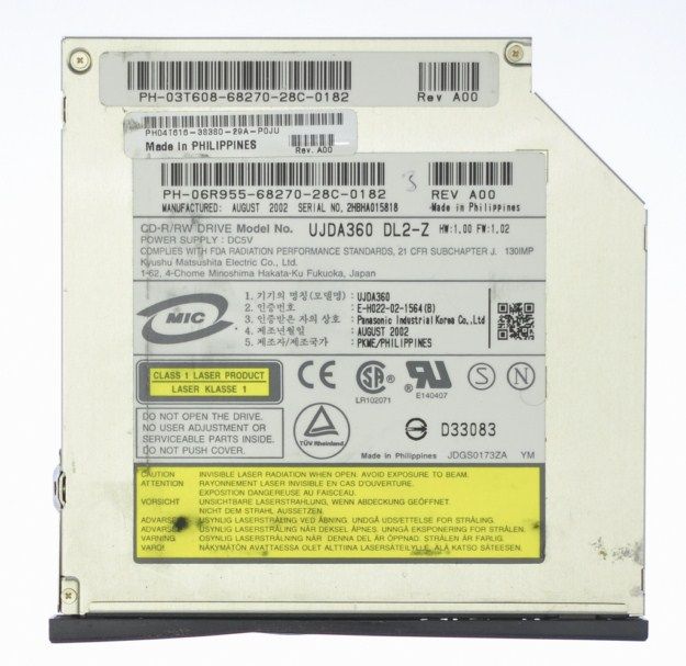 This listing is for a Dell Inspiron 8200 15 Laptop Parts Cdrw Drive 