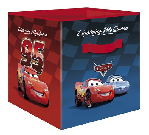 DISNEY CARS BEDROOM SOFT STORAGE BOX FLAT PACK NEW  