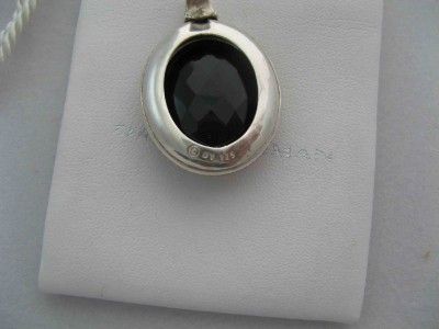   DIAMOND & BLACK ONYX ENHANCER Retail $2450 Sterling Silver  