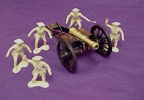 Metal Rev War Artillary Figs with Cannon  