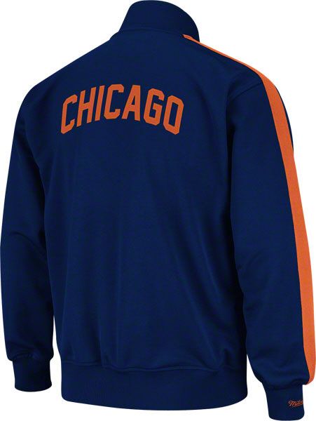 Chicago Bears Mitchell & Ness Goal NFL Post Track Jacket  