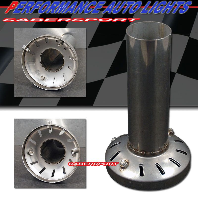 ADJUSTABLE UNIVERSAL SILENCER 99mm TIP MUFFLER EXHAUST  