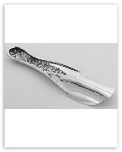 Vintage Style Floral Design Shoe Horn   Sterling Silver  