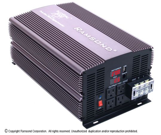 Ramsond SunRay 3000 W Watts Pure Sine Wave Inverter 12V 898854002703 