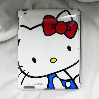 iPad 2 Leather Smart Cover+Hello Kitty Back Case Combo  