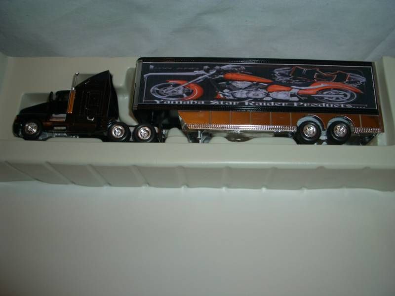 KENWORTH SEMI LOW AND MEAN YAMAHA TRAILERBLACK 187  