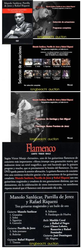 FLAMENCO SHOW ENCYCLOPEDIA 21 DVD PACO DE LUCIA CAMARON  