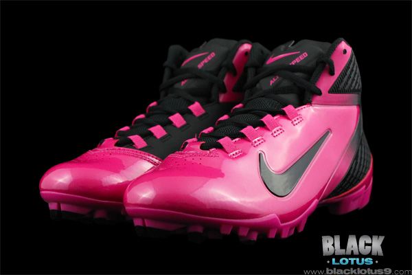   Air ALPHA SPEED TD 3/4 Football Soccer Cleats Shoes PINK BREAST CANCER