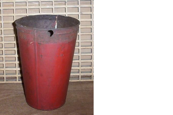 Sap Bucket Old RED BUCKETS Tin Maple Syrup NICE DECOR Planter  