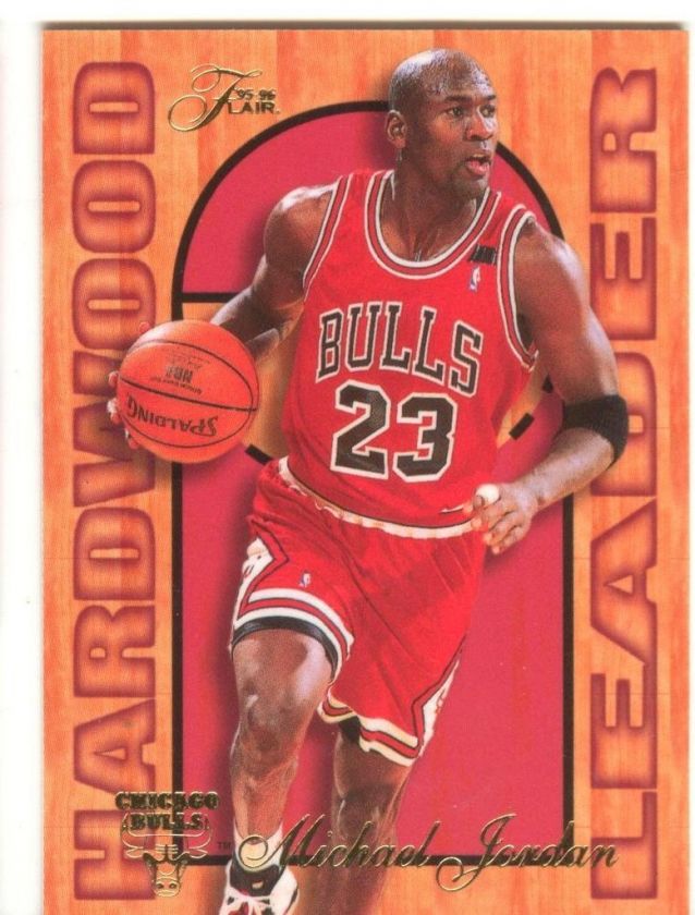 MICHAEL JORDAN 1995 96 FLEER FLAIR HARDWOOD LEADERS #4 OF 27  