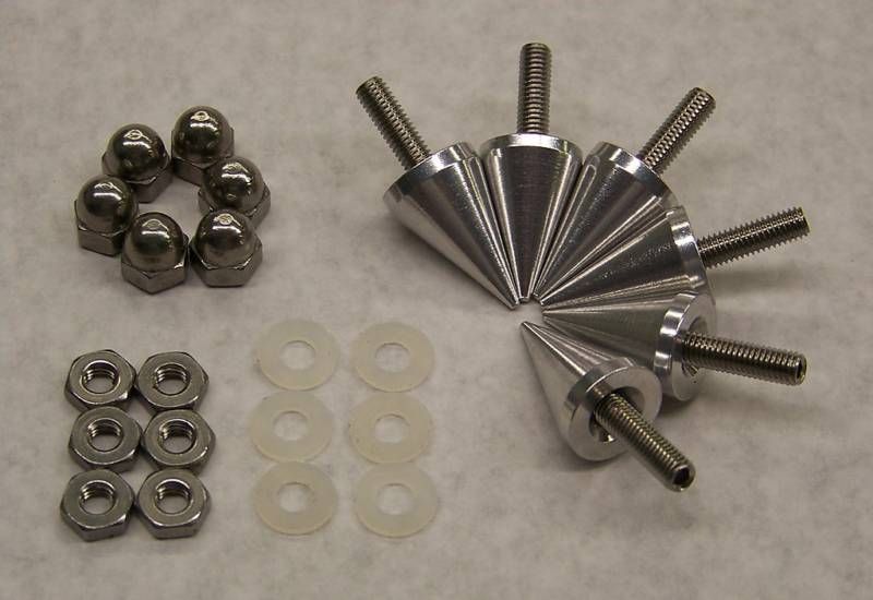 ALUMINUM WINDSHIELD SPIKES BOLT 10/32 FAIRING UNIVERSAL  