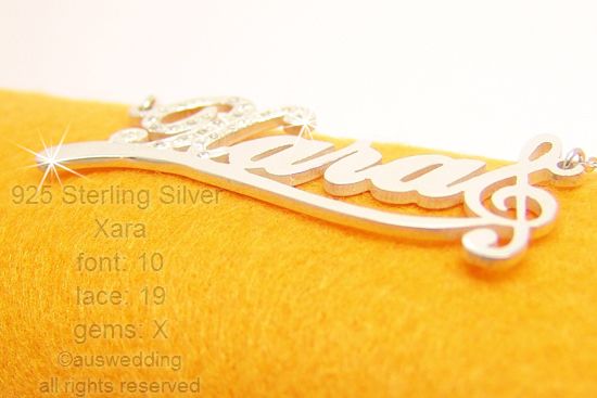 Any Name Necklace Personalised 925 Sterling Silver  