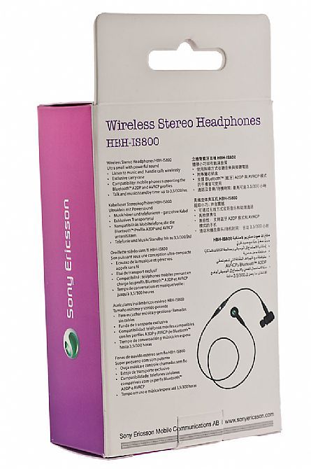   SONY ERICSSON HBH IS800 BLUETOOTH STEREO HEADPHONES 95673850151  