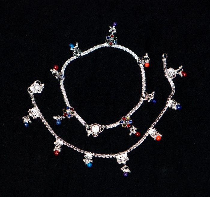 Fashion Jewelry Silver Indian Payal Anklet Rajasthan  