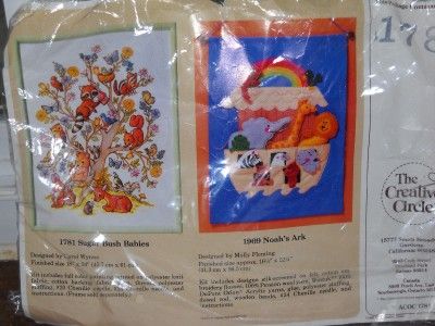 THE CREATIVE CIRCLE STITCHERY PICTURE KIT SUGAR BUSH BABIES BIRD OWL 