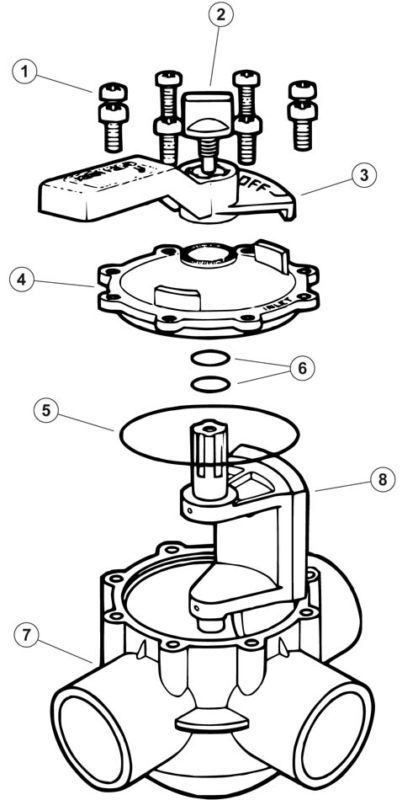 Jandy Neverlube Valve Cap, Stem O Ring Kit 1132 1307  