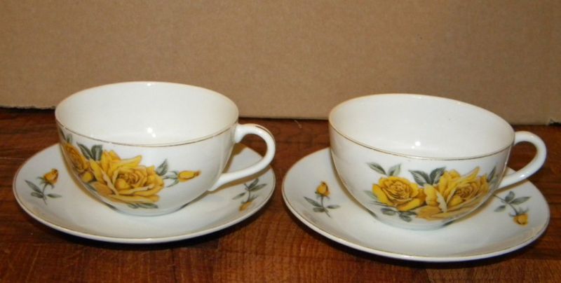 Set of 2 Vintage, made in Japan, Tea Cup & Saucer Sets  