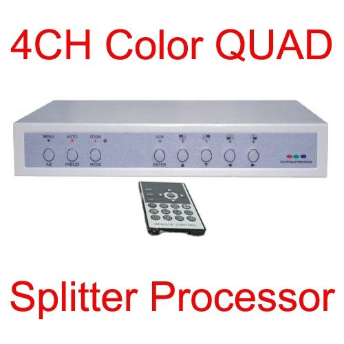 CH COLOR QUAD SPLITTER PROCESSOR FOR CCTV SYSTEM  