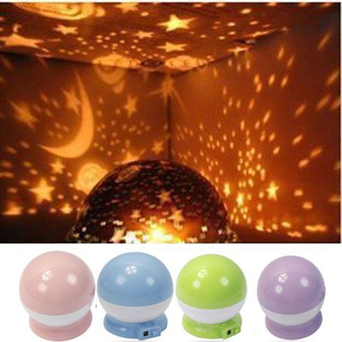 Romantic Rotation Star Sky Night Projector Light Lamp  