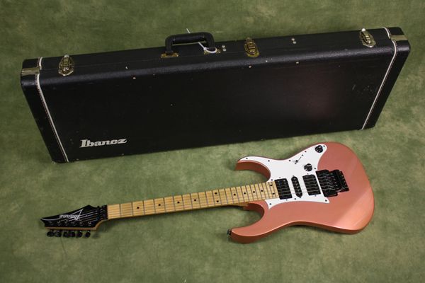 1987 Ibanez RG 550 Coral Mist Metallic Wizard Neck  