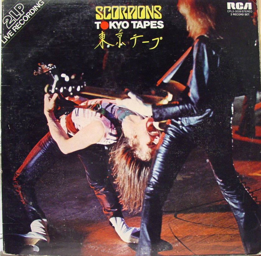 SCORPIONS tokyo tapes 2 LP vinyl CPL2 3039 VG+ 1978  