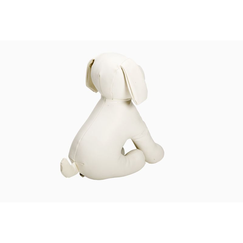 New Cleo dog mannequin white model display leather sit  