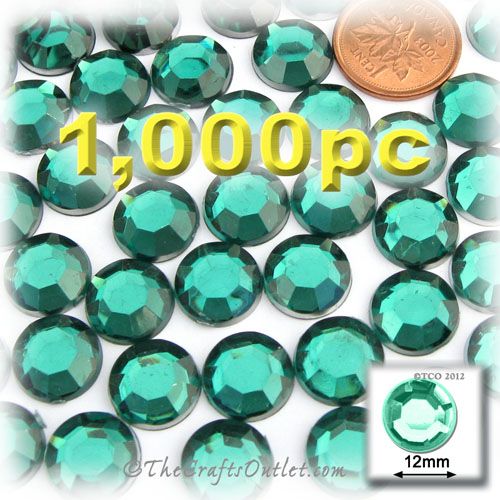 000pc Rhinestones crystals Round Shape made of Acrylic plastic 