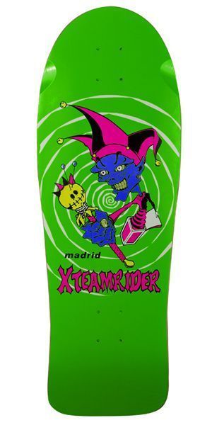 Madrid John Lucero XTEAMRIDER JESTER Skateboard Deck GREEN  