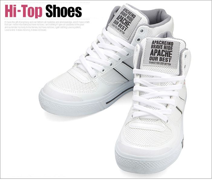 Mens New White Homme Hi Top Sneakers Shoes All Size  