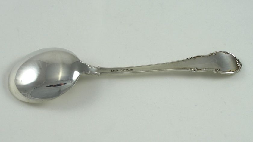 LUNT MODERN VICTORIAN STERLING SILVER CREAM SOUP SPOON  