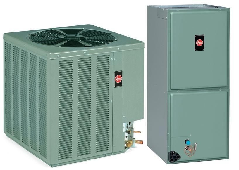 Ton Rheem 15 SEER R 410A Heat Pump Split System  