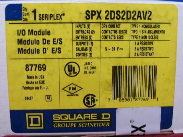 SPX2DS2D2AV2 Square D Seriplex I/O module 87769  