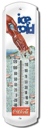 COKE Coca Cola Bottle Nostalgic Game Room THERMOMETER  