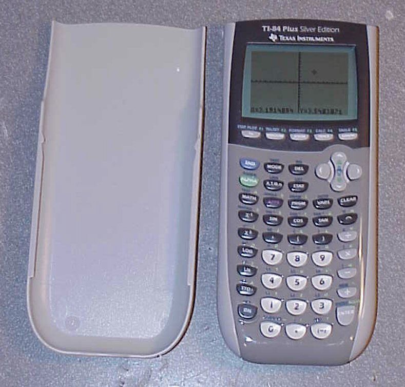 Texas Instruments TI 84 PLUS SIlver Edition Graphing Calculator w 