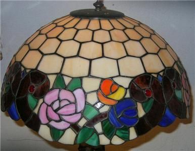 LAMP AUTHENTIC ANTIQUE TIFFANY STYLE SHADE BEST OFFER  