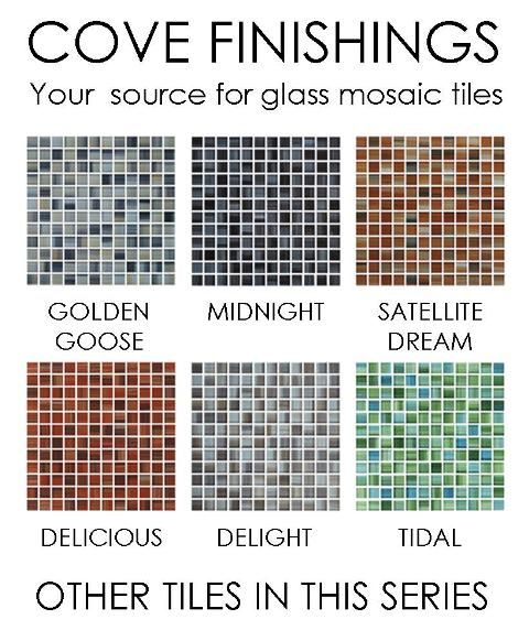 Red/Umber Glass Mosaic Tile Bathroom/Kitchen Backslpash Listello 