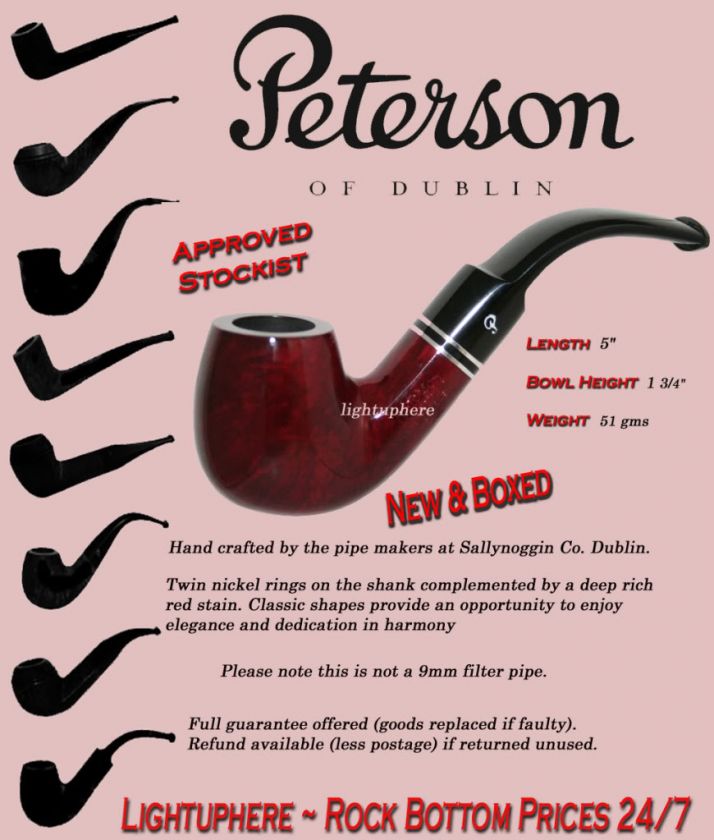 PETERSON KILLARNEY RED BRIAR PIPE SHAPE 221  