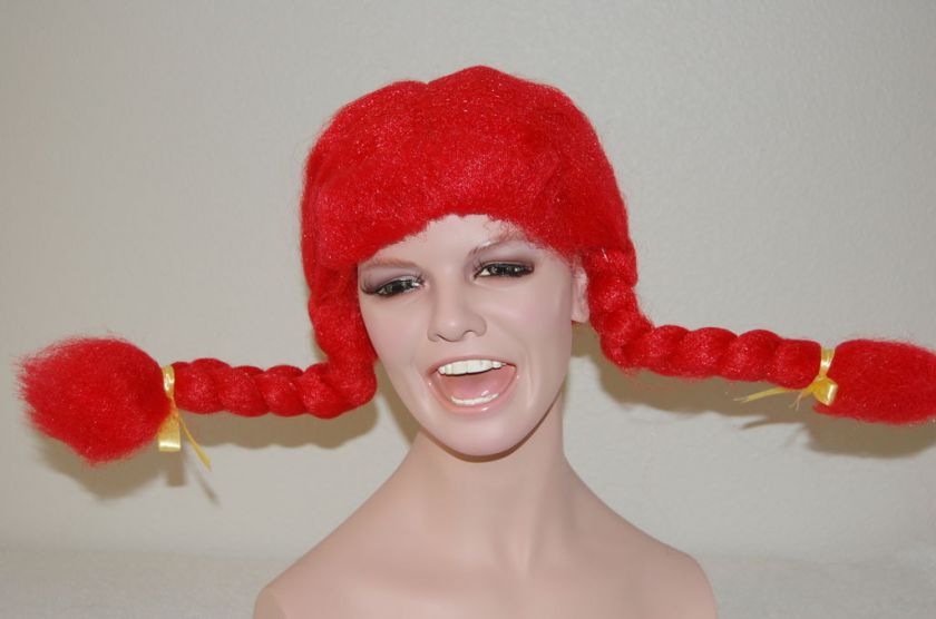 Pippi Longstocking Wendys Halloween costume wig  